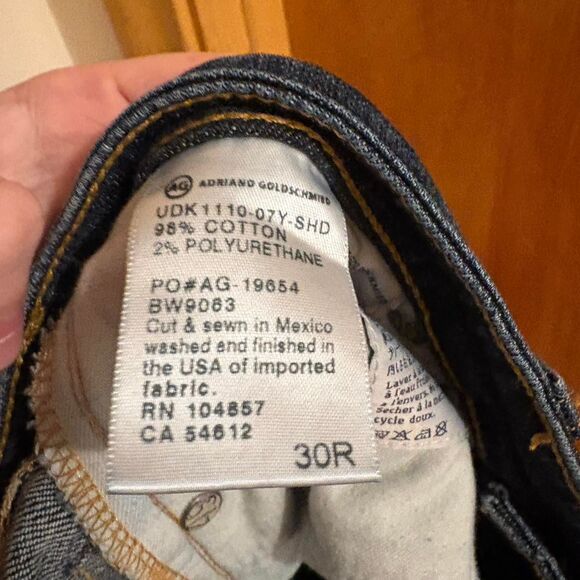 Ag-jeans Women's Navy and Blue Jeans - Picture 4 of 4